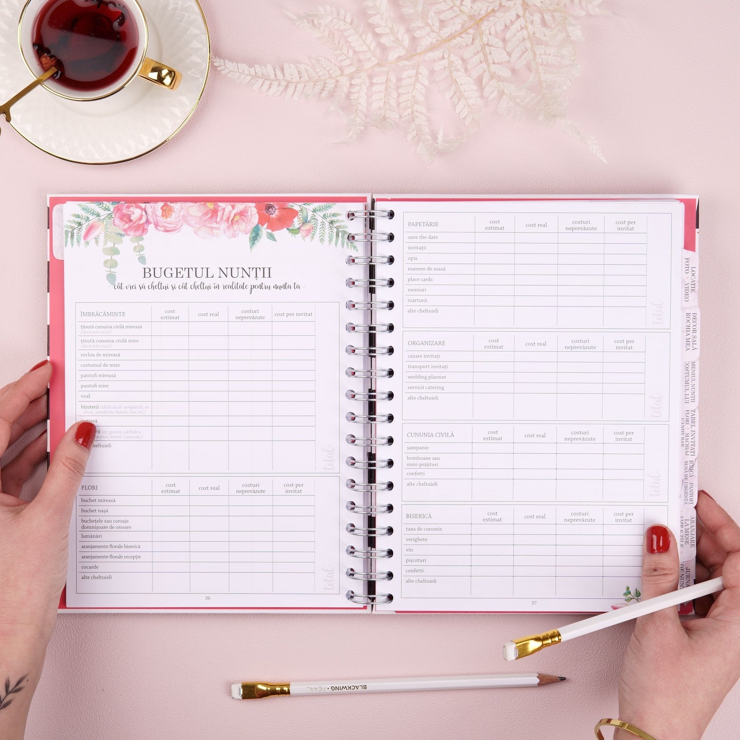Wedding Planner | Agenda de nuntă | Ghid pentru mirese, în limba română