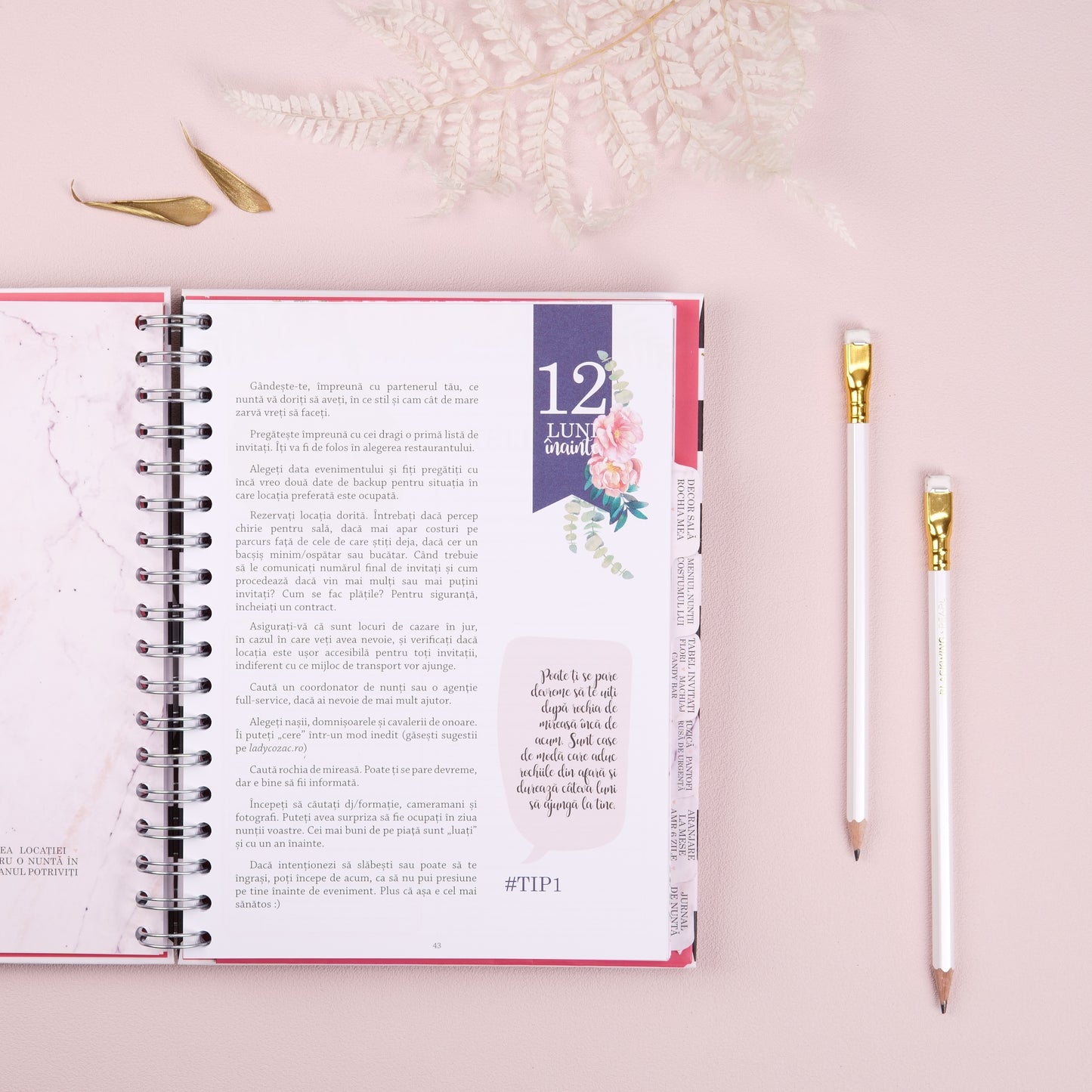 Wedding Planner | Agenda de nuntă | Ghid pentru mirese, în limba română