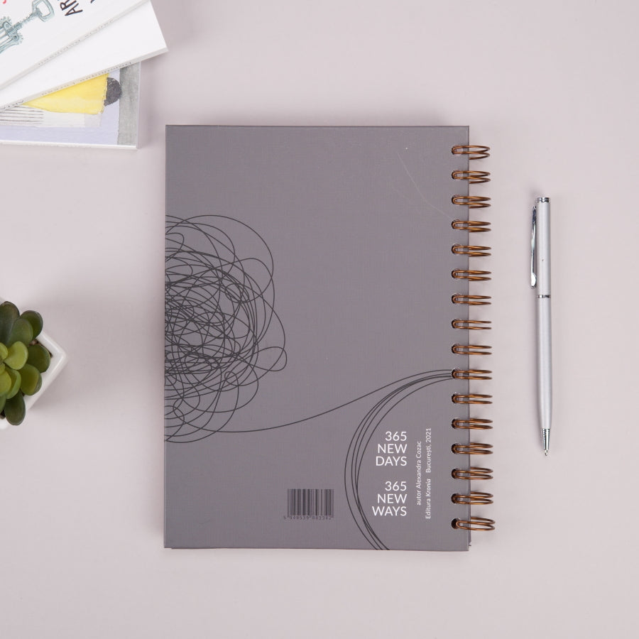 Planner anual pentru barbati nedatat A5 planning guru coperta spate