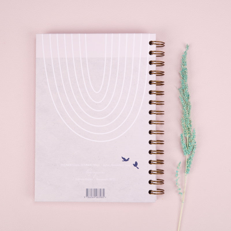Planner anual nedatat A5 cu tabele si strategii de organizare coperta planner anual pentru indeplinirea obiectivelor lady cozac