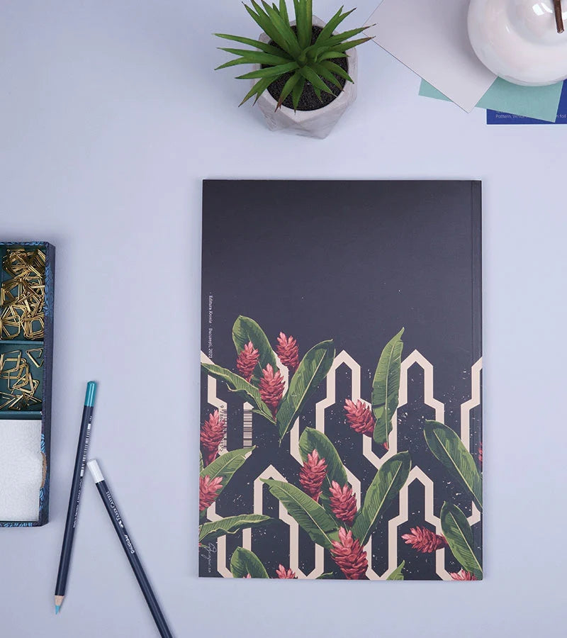Planner anual nedatat A4 pentru organizare zilnică și planificare eficientă – 365 Days Cactus Ways coperta spate