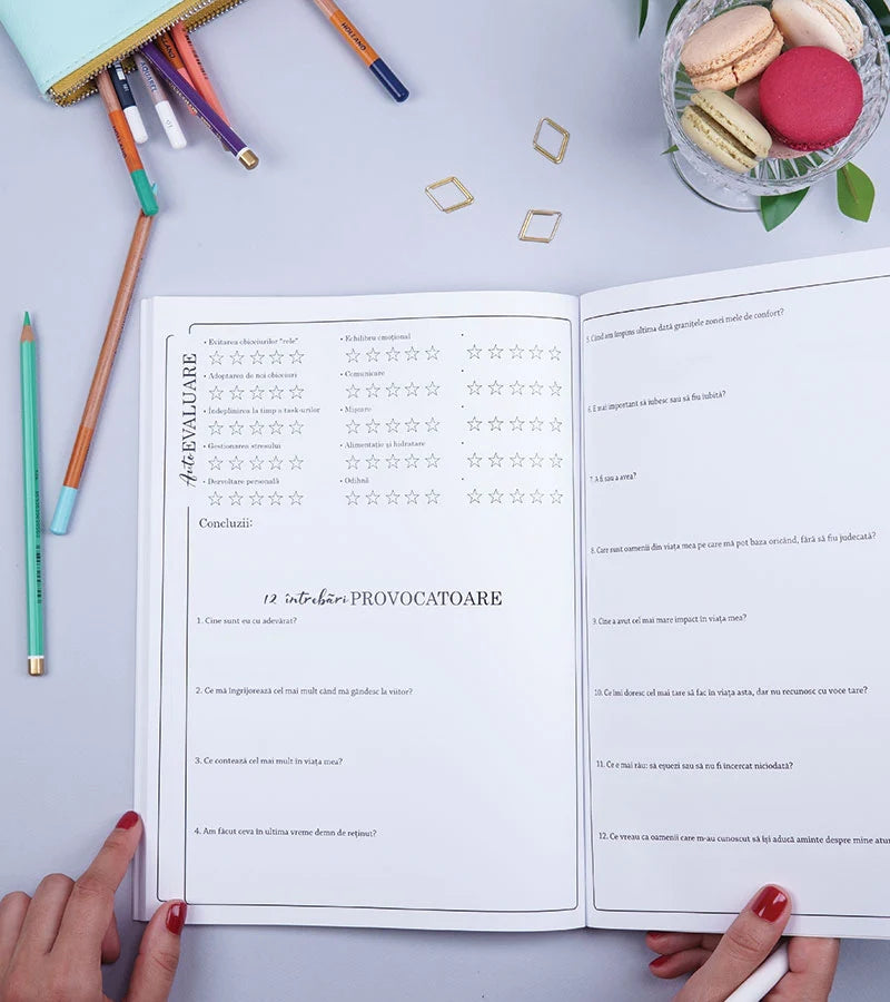Planner anual nedatat A4 pentru organizare zilnică și planificare eficientă – 365 Days Secret Garden interior