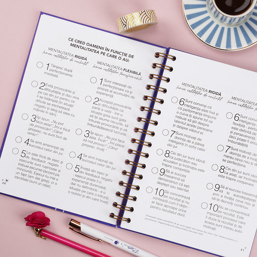 plannerul obiceiurilor sanatoase DREAMplifier obiective implinite organizare fara stres plan and have fun ladycozac - mentalitate rigida, mentalitate flexibila