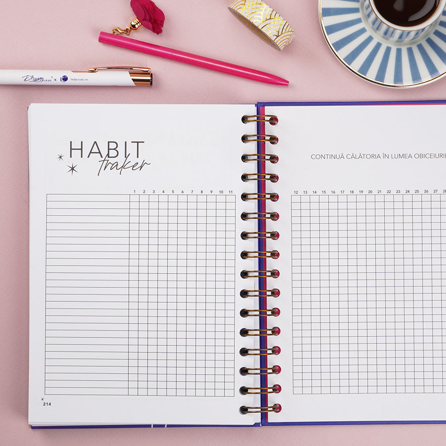 plannerul obiceiurilor sanatoase DREAMplifier obiective implinite organizare fara stres plan and have fun ladycozac - habit traker