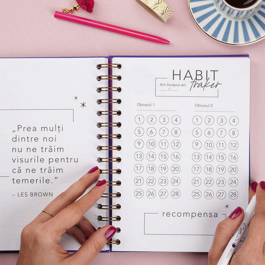 plannerul obiceiurilor sanatoase DREAMplifier obiective implinite organizare fara stres plan and have fun ladycozac - habit traker