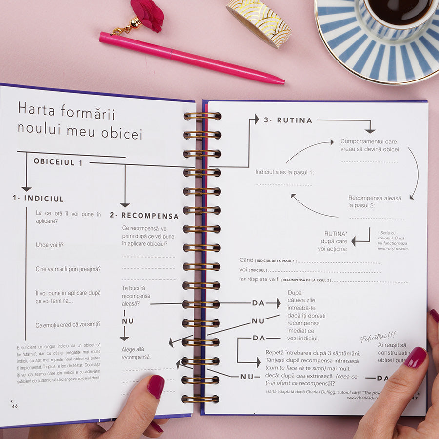 plannerul obiceiurilor sanatoase DREAMplifier obiective implinite organizare fara stres plan and have fun ladycozac - harta formarii unui nou obicei