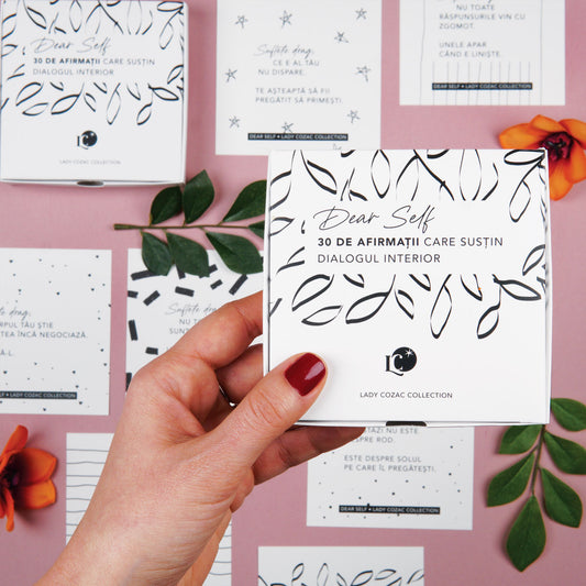 set cartonașe Dear Self pentru susținere emoțională lady cozac