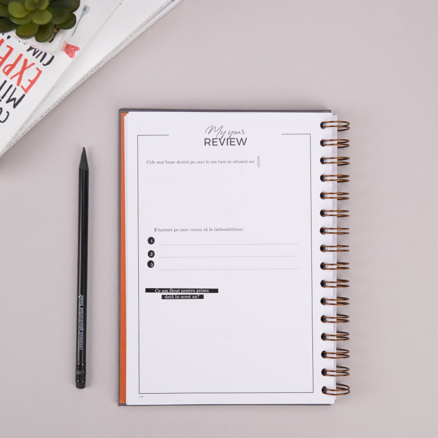 Planner A5 anual pentru barbati 365 Days - The Planning Guru