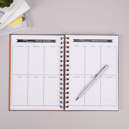 Planner A5 anual pentru barbati 365 Days - The Planning Guru