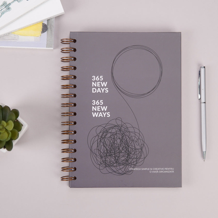 Planner A5 anual pentru barbati 365 Days - The Planning Guru