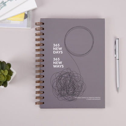 Planner A5 anual pentru barbati 365 Days - The Planning Guru