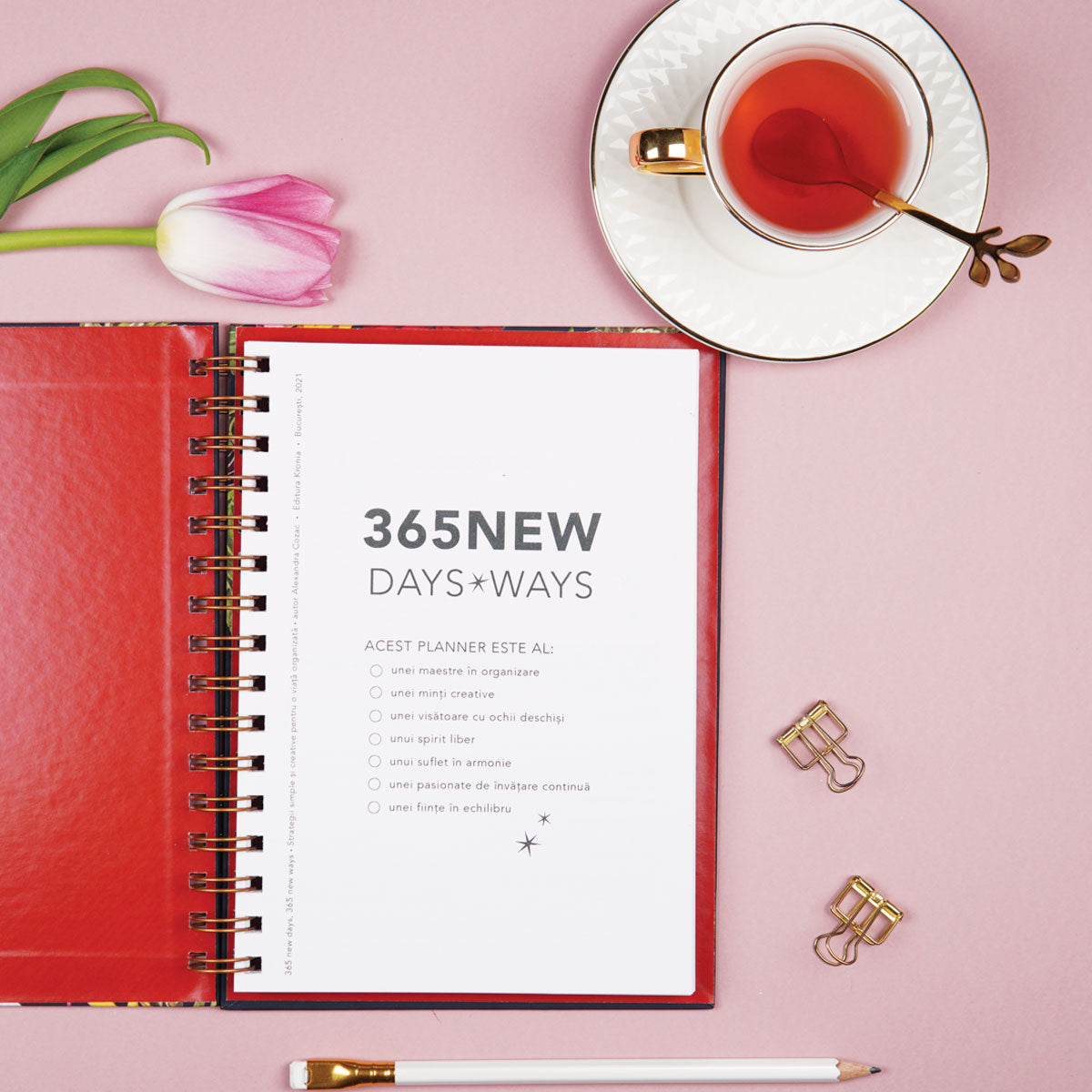 Planner anual nedatat pentru organizare și claritate prima pagina