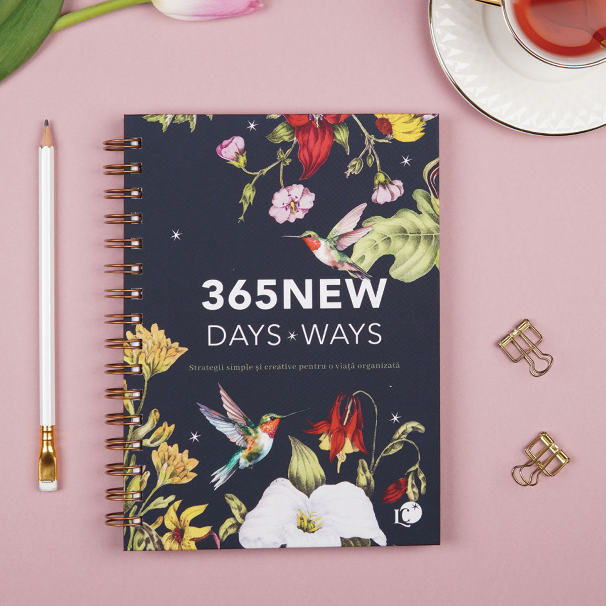 Set pentru organizare în ritmul tău cadou pentru femei planner anual nedatat 365 zile lady cozac Planner anual nedatat pentru organizare și claritate