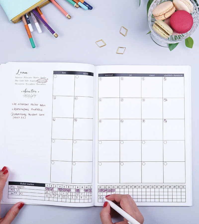 Planner A4 anual 365 Days - Marble Dreams
