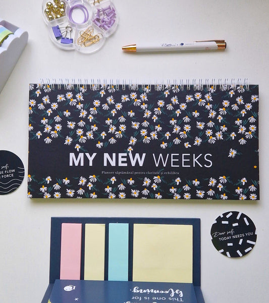 Planner săptămânal nedatat My New Weeks | Fresh Days