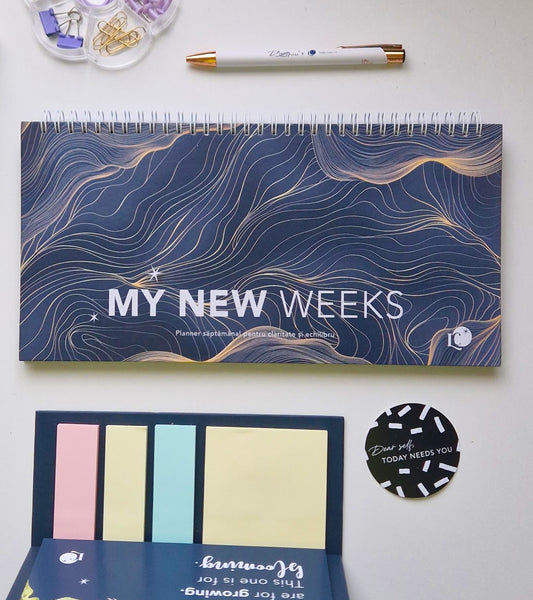 Planner săptămânal nedatat My New Weeks | Flow