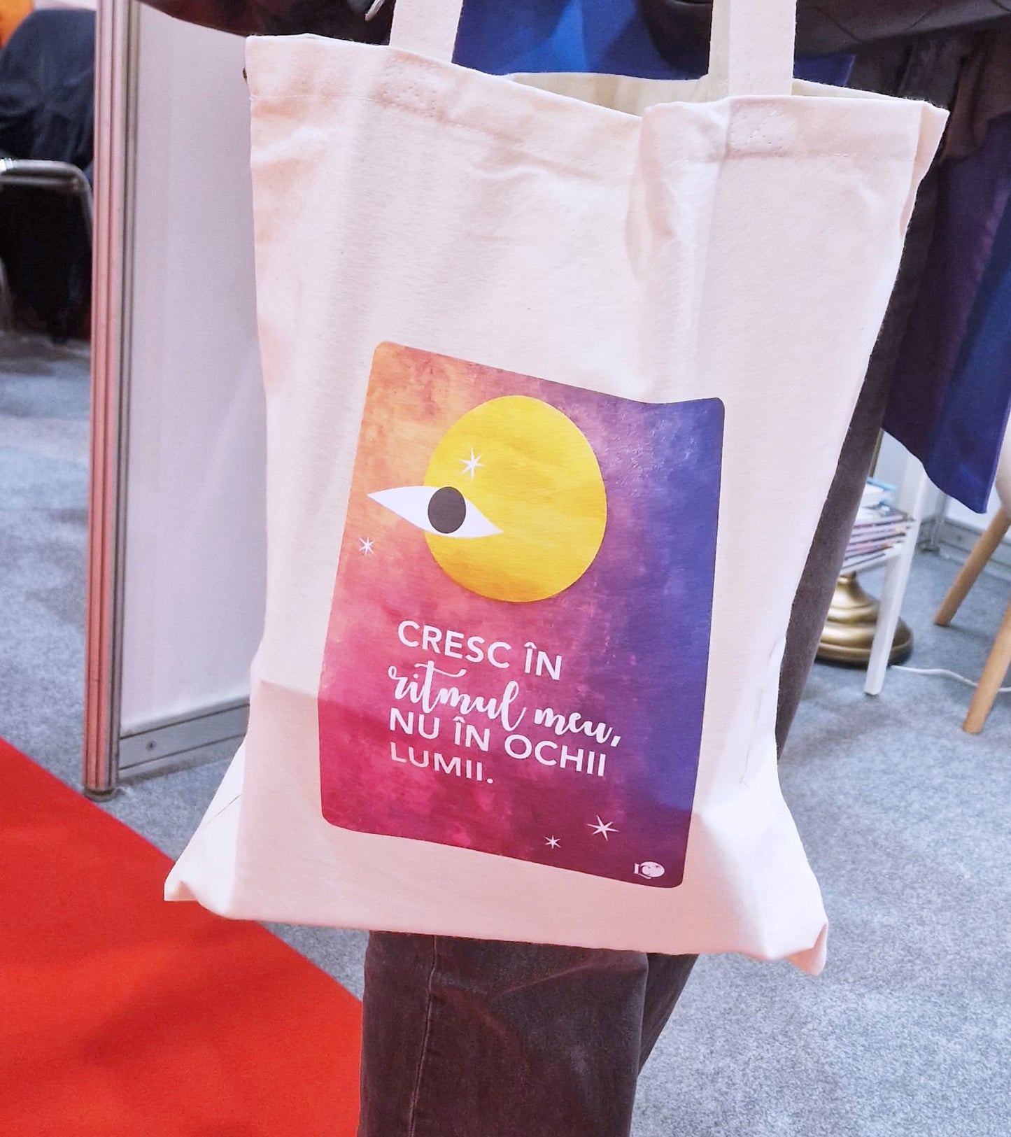 Sacoșă reutilizabilă și rezistentă din bumbac | Cresc în ritmul meu