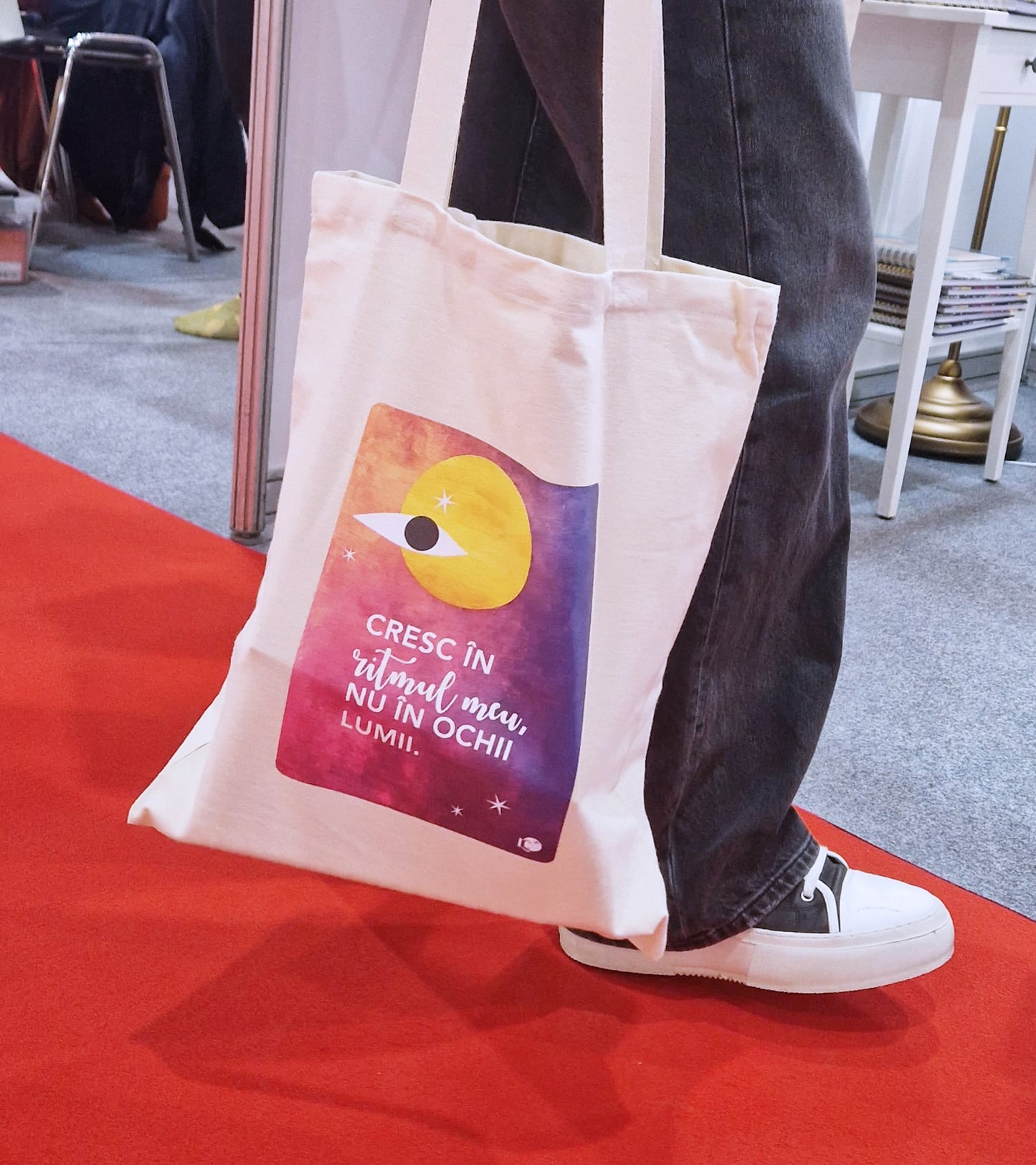 Sacoșă reutilizabilă și rezistentă din bumbac | Cresc în ritmul meu