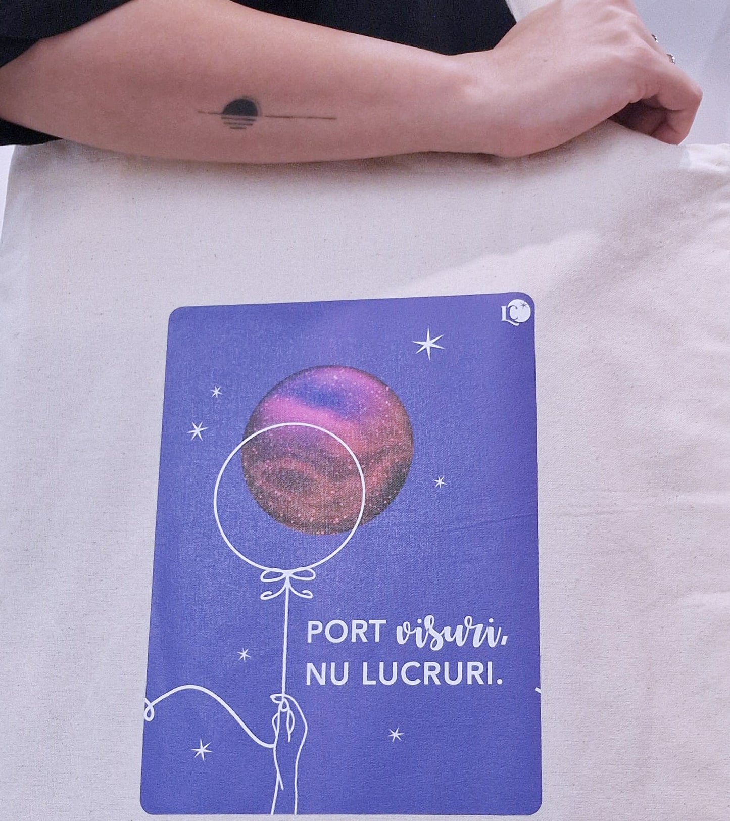 Sacoșă reutilizabilă și rezistentă din bumbac | Port visuri